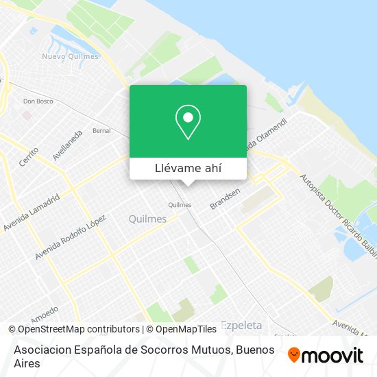 Mapa de Asociacion Española de Socorros Mutuos