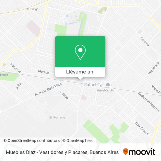 Mapa de Muebles Diaz - Vestidores y Placares