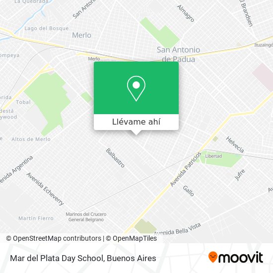 Mapa de Mar del Plata Day School