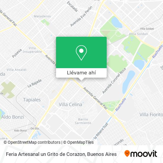 Mapa de Feria Artesanal un Grito de Corazon