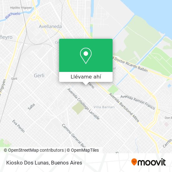 Mapa de Kiosko Dos Lunas