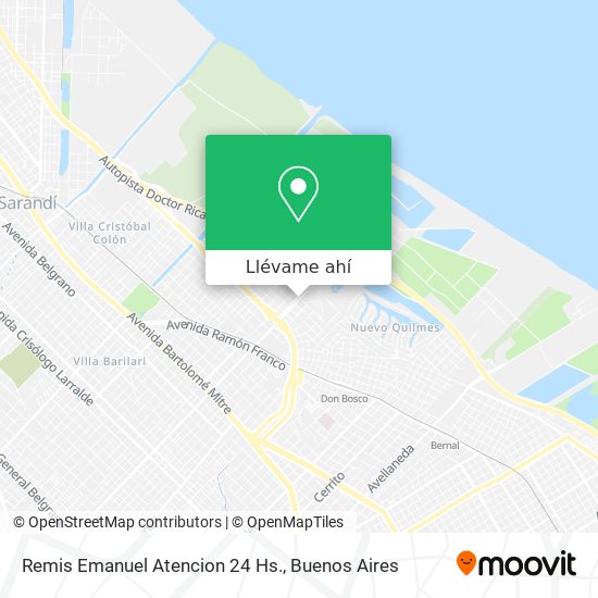 Mapa de Remis Emanuel Atencion 24 Hs.