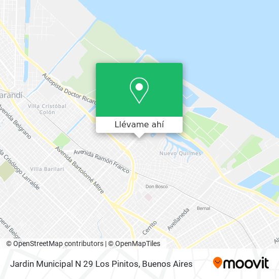 Mapa de Jardin Municipal N 29 Los Pinitos