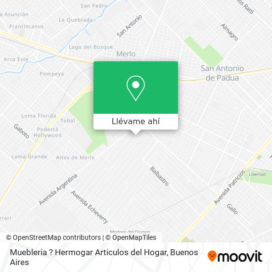 Mapa de Muebleria ? Hermogar Articulos del Hogar