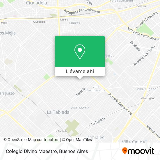 Mapa de Colegio Divino Maestro