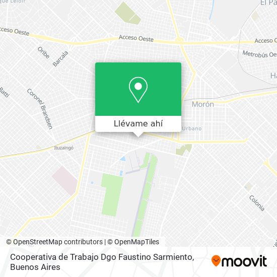 Mapa de Cooperativa de Trabajo Dgo Faustino Sarmiento