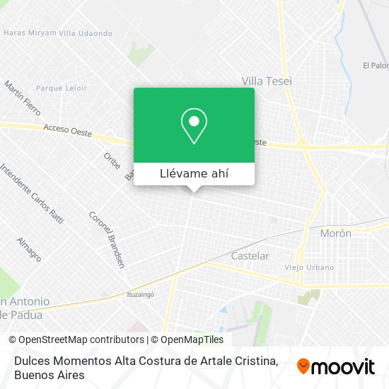 Mapa de Dulces Momentos Alta Costura de Artale Cristina