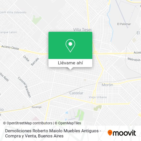 Mapa de Demoliciones Roberto Maiolo Muebles Antiguos - Compra y Venta