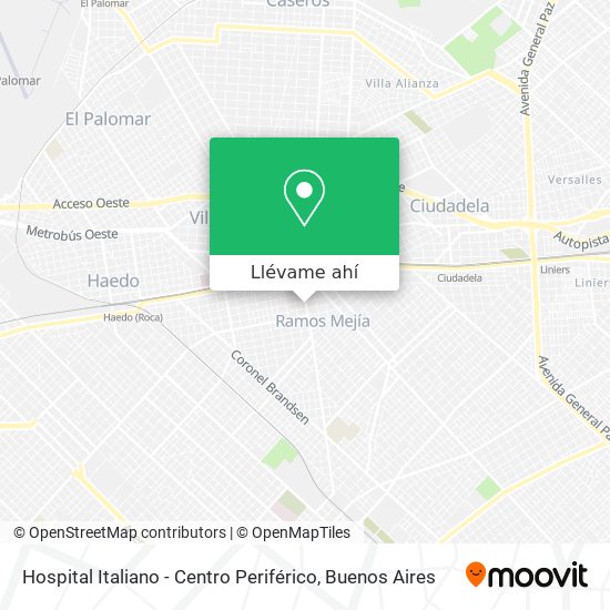 Mapa de Hospital Italiano - Centro Periférico