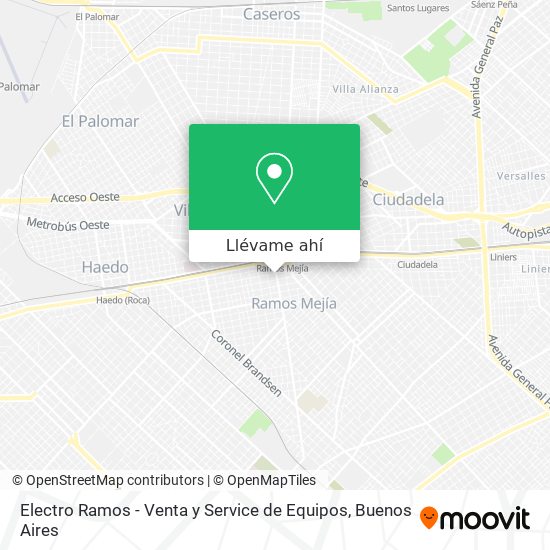 Mapa de Electro Ramos - Venta y Service de Equipos