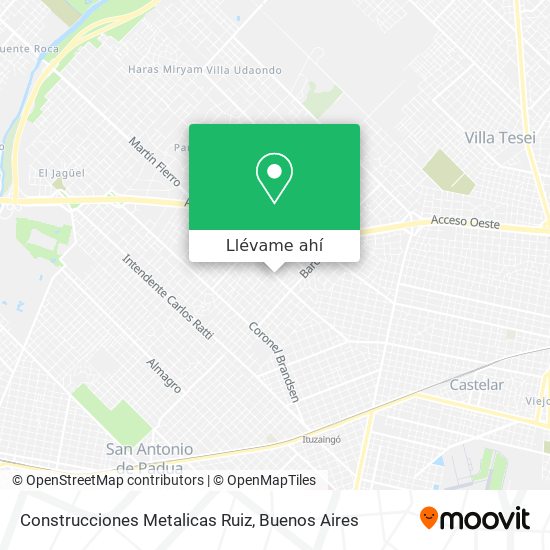 Mapa de Construcciones Metalicas Ruiz