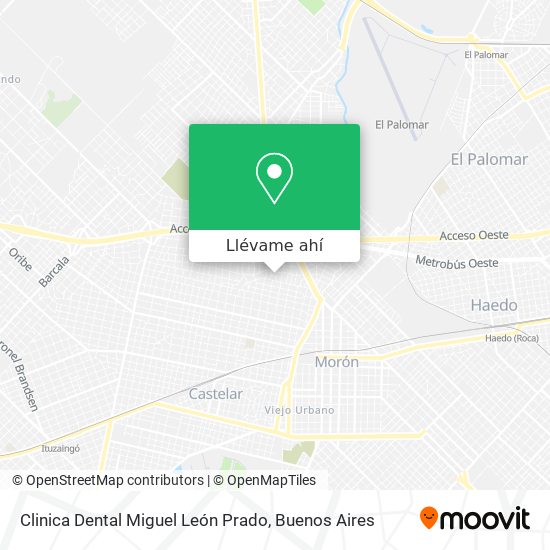 Mapa de Clinica Dental Miguel León Prado