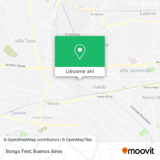 Mapa de Bongo Fest