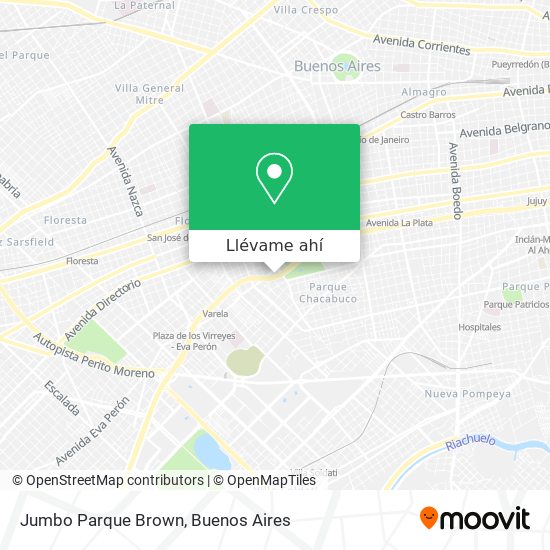 Mapa de Jumbo Parque Brown