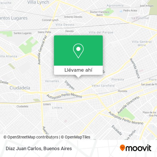 Mapa de Díaz Juan Carlos