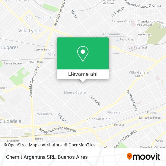 Mapa de Chemit Argentina SRL
