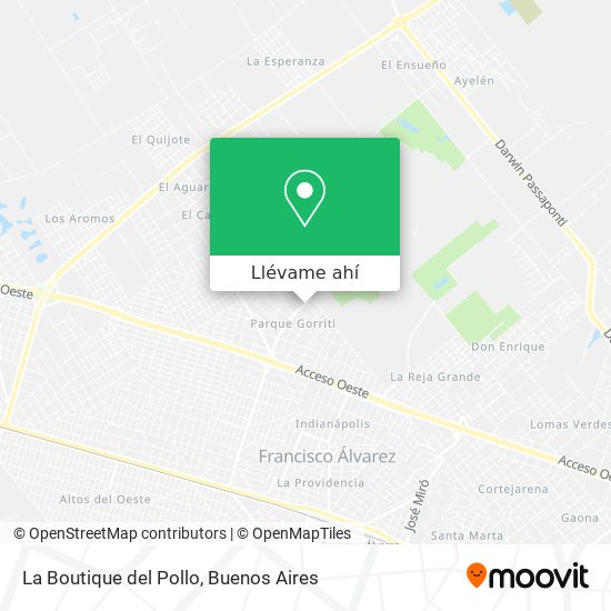 Mapa de La Boutique del Pollo