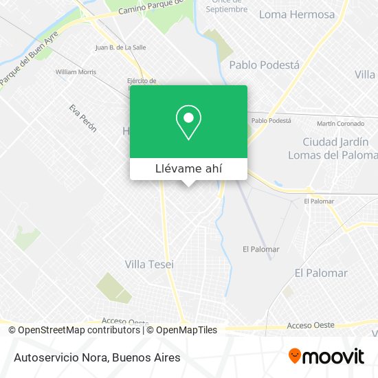 Mapa de Autoservicio Nora