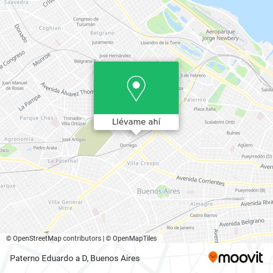 Mapa de Paterno Eduardo a D