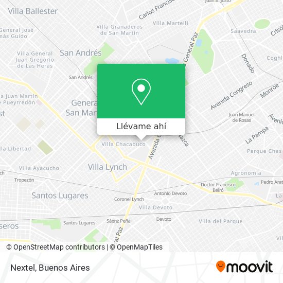 Mapa de Nextel