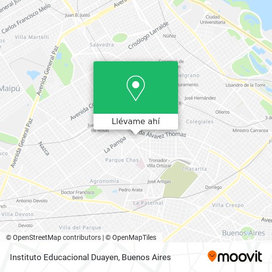 Mapa de Instituto Educacional Duayen