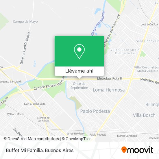 Mapa de Buffet Mi Familia