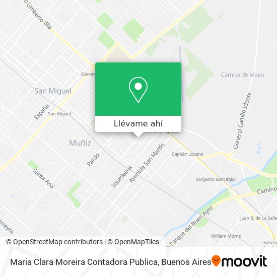 Mapa de Maria Clara Moreira Contadora Publica