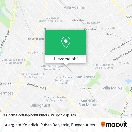 Mapa de Alergista-Kolodicki Ruben Benjamin