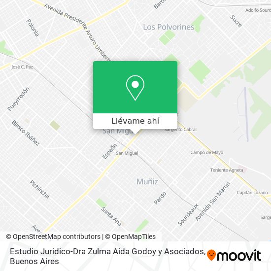 Mapa de Estudio Juridico-Dra Zulma Aida Godoy y Asociados