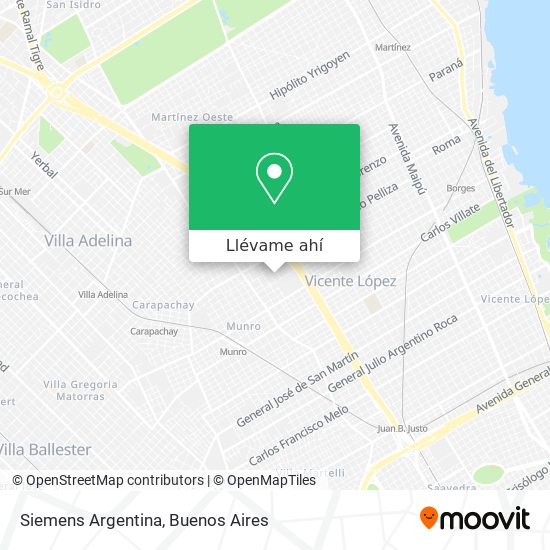 Mapa de Siemens Argentina