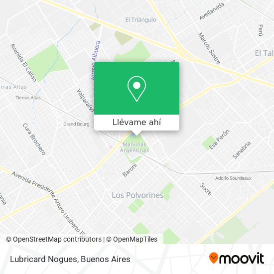 Mapa de Lubricard Nogues