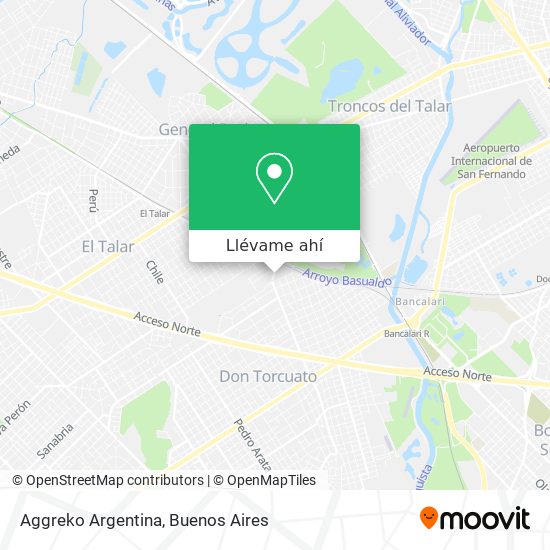 Mapa de Aggreko Argentina