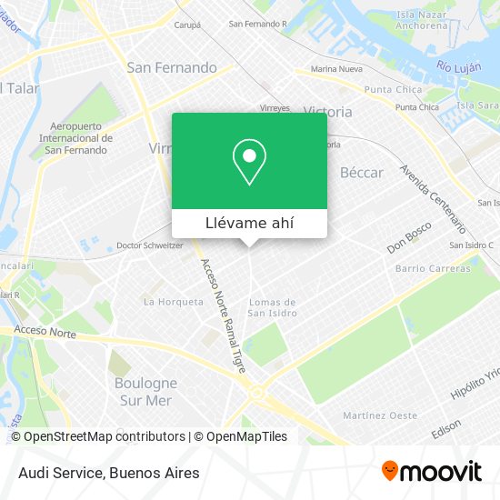 Mapa de Audi Service