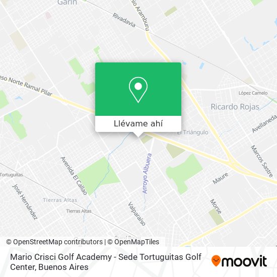 Mapa de Mario Crisci Golf Academy - Sede Tortuguitas Golf Center