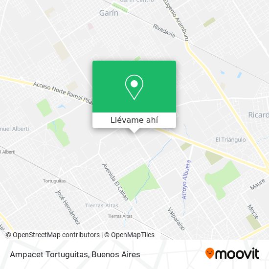 Mapa de Ampacet Tortuguitas