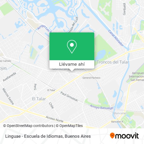 Mapa de Linguae - Escuela de Idiomas