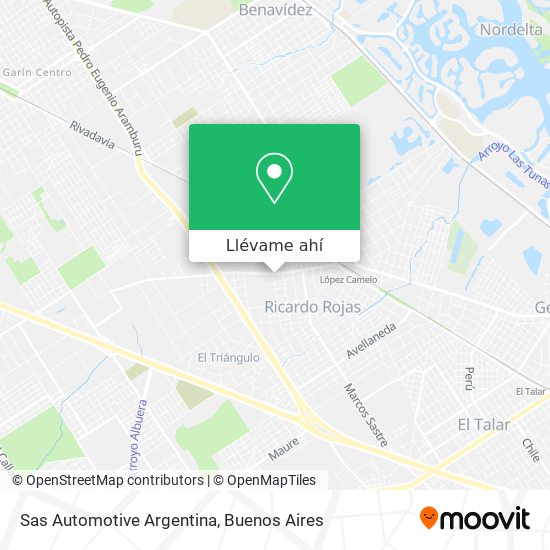 Mapa de Sas Automotive Argentina