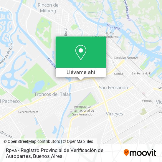 Mapa de Rpva - Registro Provincial de Verificación de Autopartes