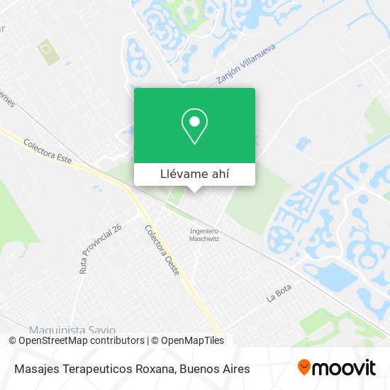 Mapa de Masajes Terapeuticos Roxana