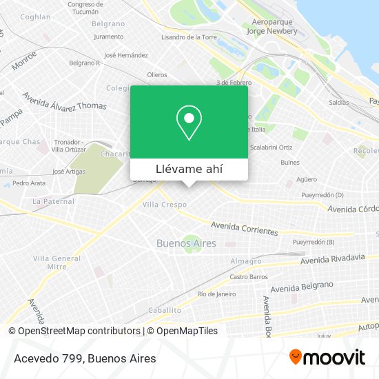 Mapa de Acevedo 799