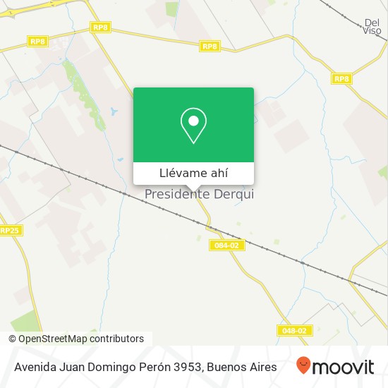 Mapa de Avenida Juan Domingo Perón 3953