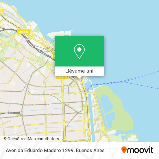 Mapa de Avenida Eduardo Madero 1299