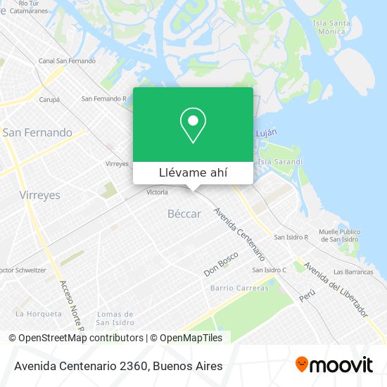 Mapa de Avenida Centenario 2360
