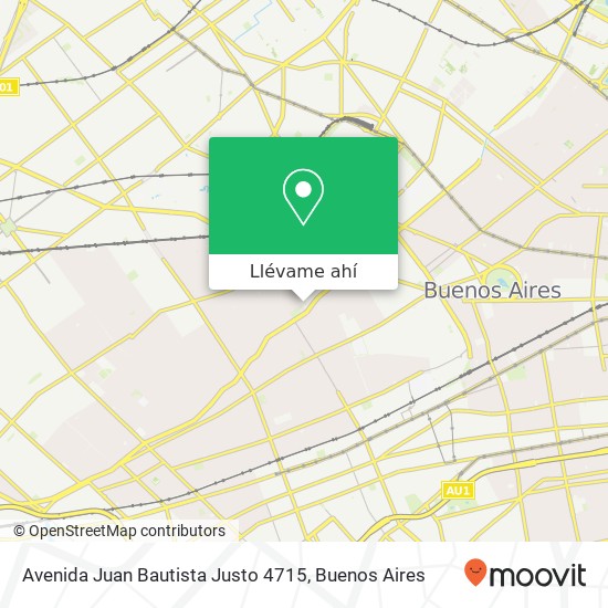 Mapa de Avenida Juan Bautista Justo 4715