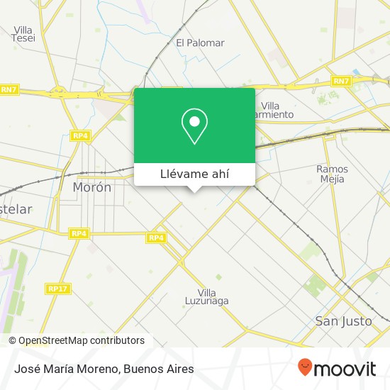 Mapa de José María Moreno