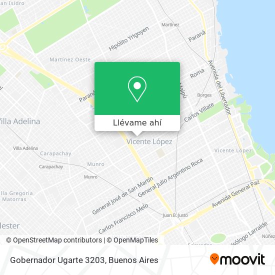 Mapa de Gobernador Ugarte 3203