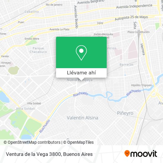 Mapa de Ventura de la Vega 3800