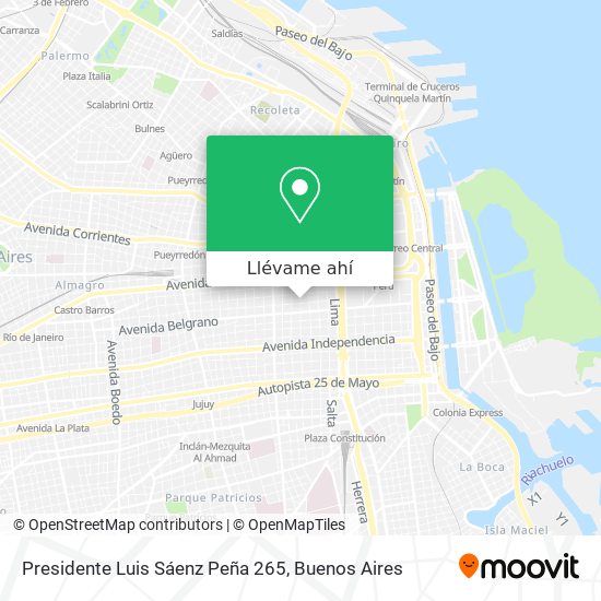 Mapa de Presidente Luis Sáenz Peña 265