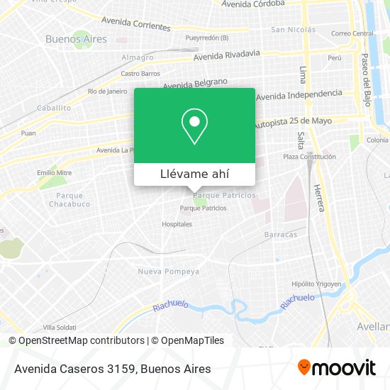 Mapa de Avenida Caseros 3159