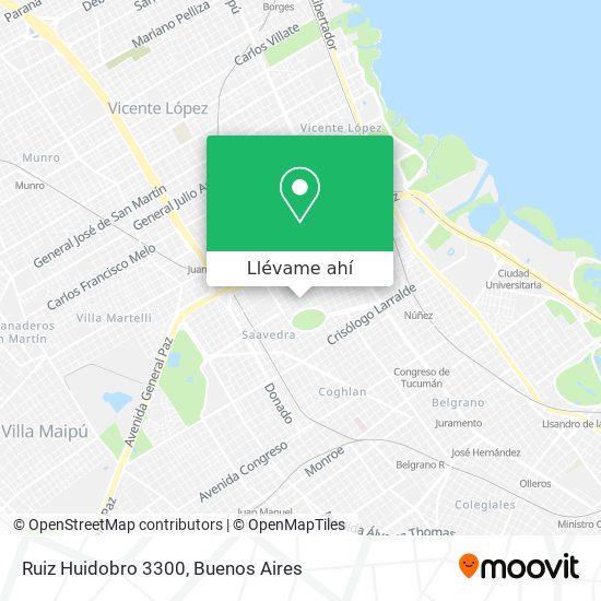 Mapa de Ruiz Huidobro 3300